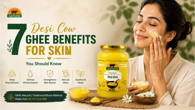 7 Desi Cow Ghee Benefits for Skin You Should Know