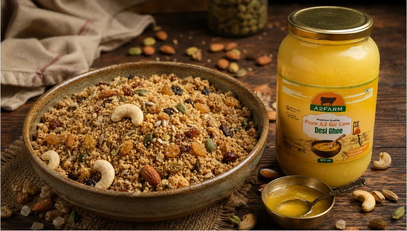 Desi Ghee Panjiri Recipe: How to Make Traditional Atta Panjiri at Home
