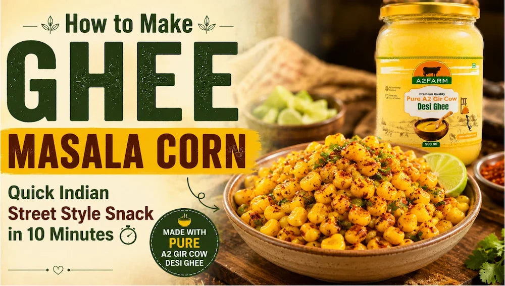 How to Make Ghee Masala Corn: Quick Indian Street Style Snack in 10 Minutes
