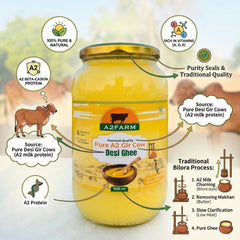 Pure A2 Gir Cow Desi Ghee | Hand-Churned by Bilona Method