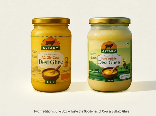 Premium Cow Ghee + Pure Buffalo Ghee